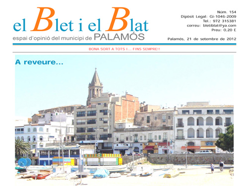 Portada de l'últim número d''El blet i el blat'.