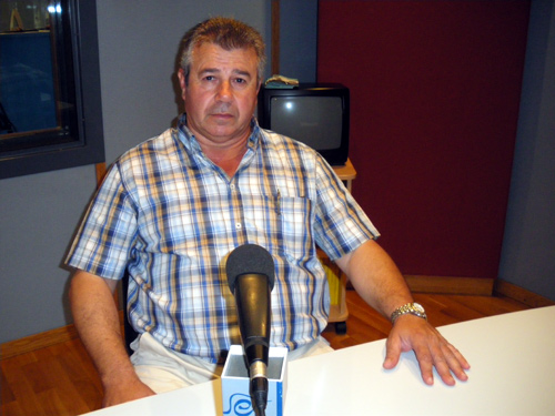 El president del Palamós Club de Futbol, Miquel Aguilar.