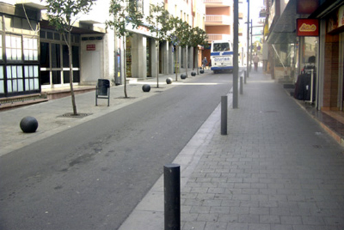 El carrer de Dídac Garrell, escenari de l'accident.