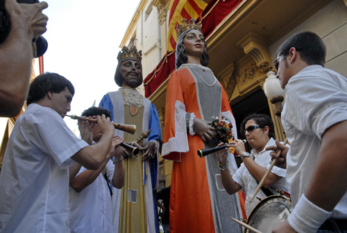 Gegants a Palamós en una imatge d'arxiu.