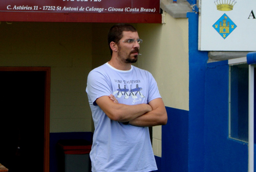 Edu Urdiales, entrenador del Palamós CF.
