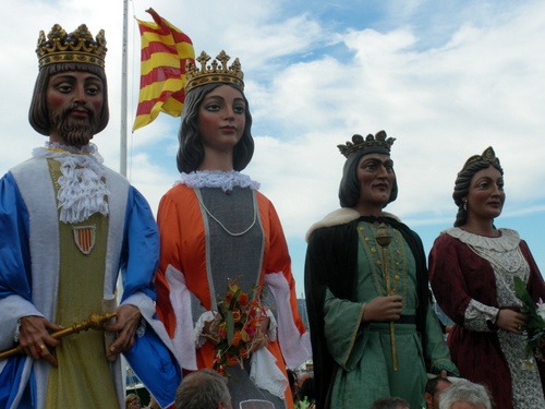 Gegants, ahir a Palamós.