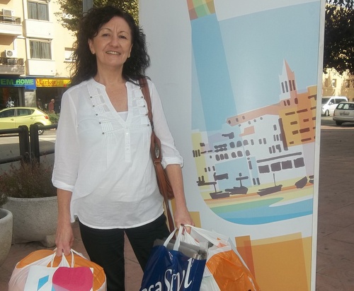 La guanyadora del premi d'octubre, Soledad Lozano.