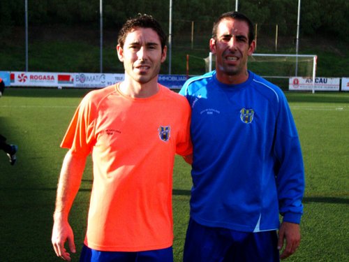 David Malo i Raúl Calvo, nous jugadors del Palamós CF.