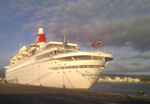 El Black Watch, aquest matí al port de Palamós.