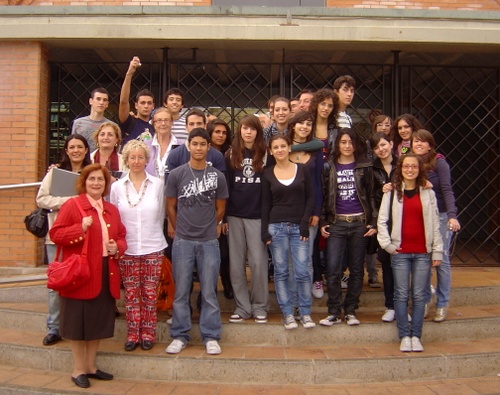 Alumnes italians a l'IES Palamós, en un anterior projecte educatiu.