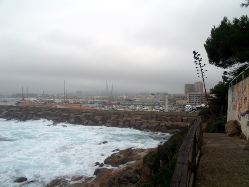 Temporal al litoral de Palamós.
