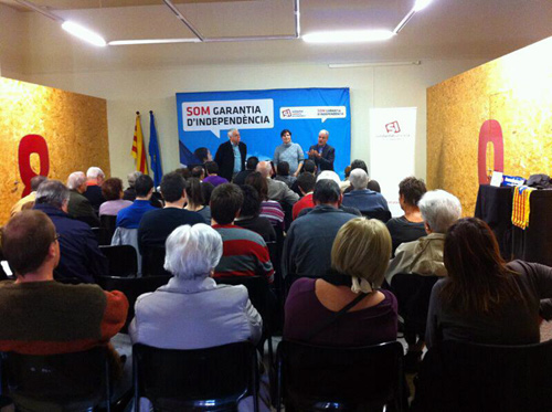 Acte de campanya de SI a La Gorga.