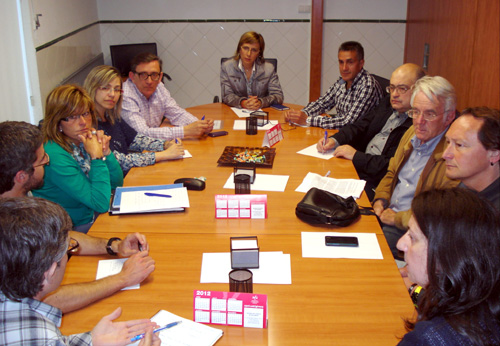 Membres de la Taula de Coordinació Local pel Dret a l'Habitatge de Palamós.