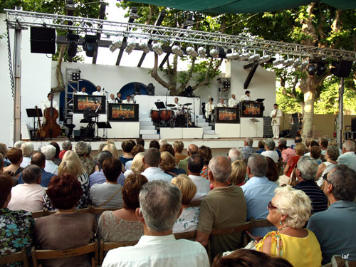Concert de l'Orquestra Selvatana a l'Arbreda, aquesta passada Festa Major.