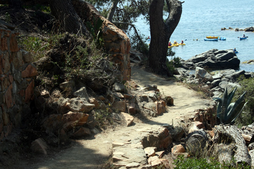 El camí de ronda de S'Algué està malmès i ple d'obstacles.