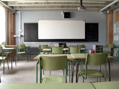A l'IES Palamós van fer vaga el 50 per cent dels alumnes.