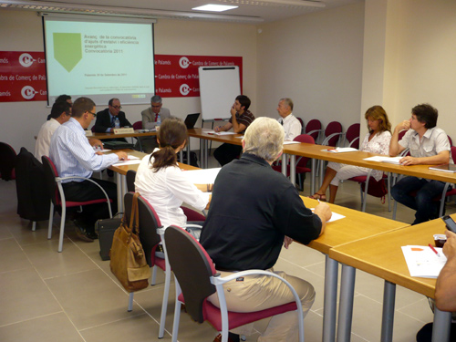Sala de formació de la Cambra de Comerç de Palamós.