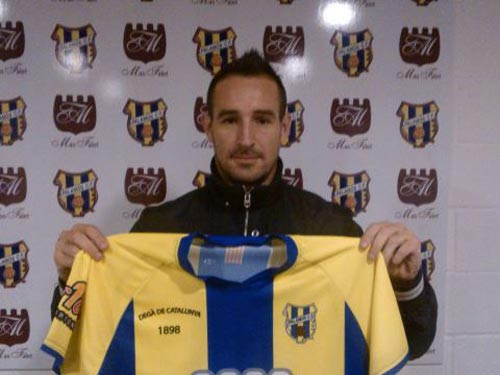 Ivan Díaz, ahir en la presentació com a nou jugador palamosí.