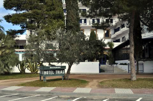 L'hotel Trias de Palamós, escenari del presumpte intent de robatori.