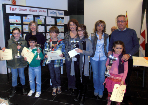 Lliurament de premis del Concurs de Dibuix de Creu Roja Palamós, aquest dissabte.