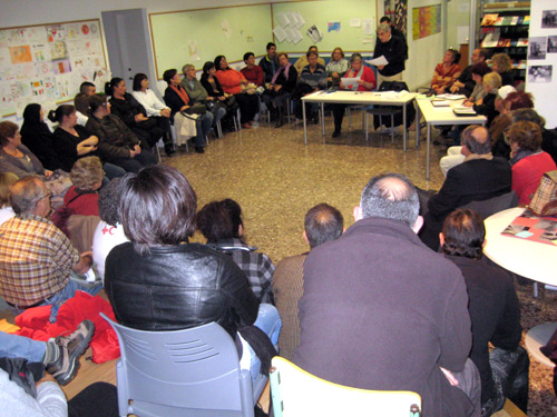 Reunió de voluntaris pel Gran Recapte d'Aliments.