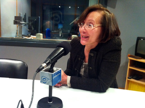Montserrat Tura, ahir als estudis de Ràdio Palamós.