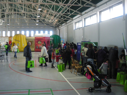 La Nau dels 50 metres aquest matí, durant la Festa del Reciclatge.