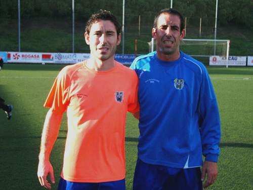 David Malo i Raúl Calvo, dos dels nous jugadors del Palamós CF.