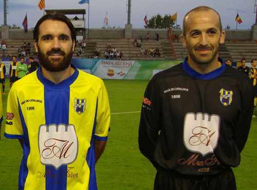 Revert i Bayona, dos dels protagonistes del partit d'ahir.