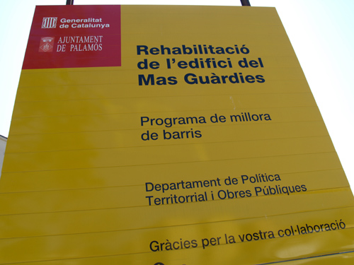 La Generalitat cofinança les actuacions del projecte 'Palamós millora'.