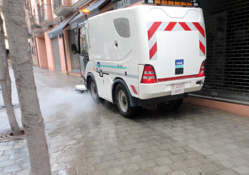 Maquinària del servei municipal de neteja de Palamós.