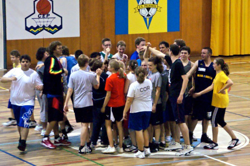 Una activitat esportiva de l'agermanament entre Palamós i Rheda-Wiendenbrück.
