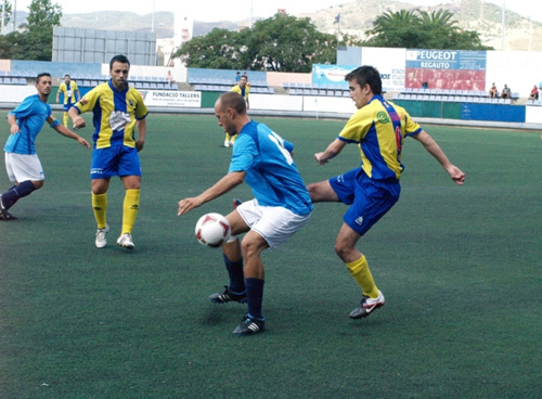 Una imatge del Gramanet-Palamós de la primera volta. (Foto: Sergi Cortés).