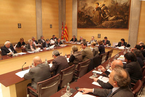Fotografia d'arxiu del Ple de la Diputació de Girona. (Foto: Miquel Milla).