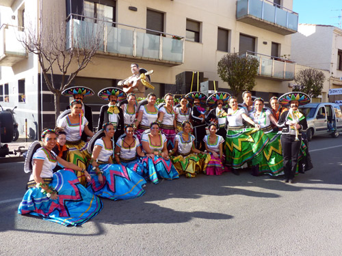 Les Kaòtiques, dissabte a la rua de Carnaval.