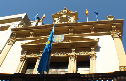 Façana de l'Ajuntament de Palamós.