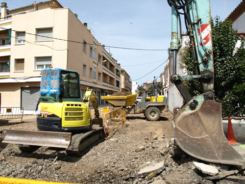 Obres del projecte 'Palamós millora', en una imatge d'arxiu.