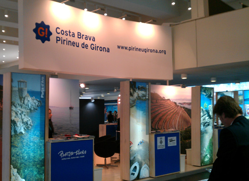 Estand promocional de l'Empordà a la Fira Navartur.