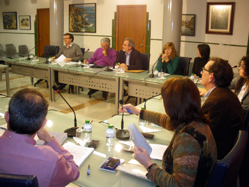 El Ple municipal, reunit ahir al vespre.
