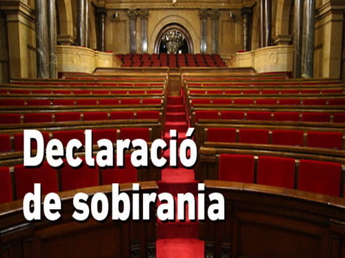 Tots els grups presents al Ple van votar a favor de la Declaració de Sobirania del Parlament.