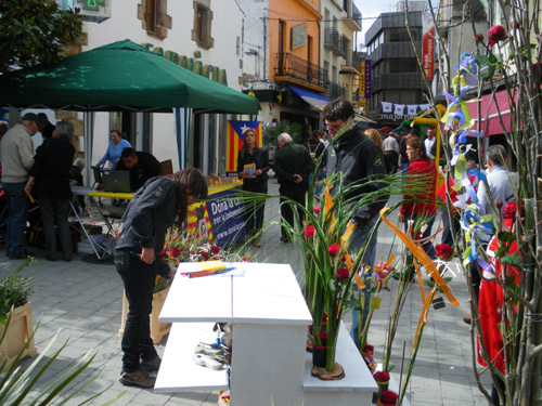 La Fira de Sant Jordi se centra, sobretot, en el Carrer Major.