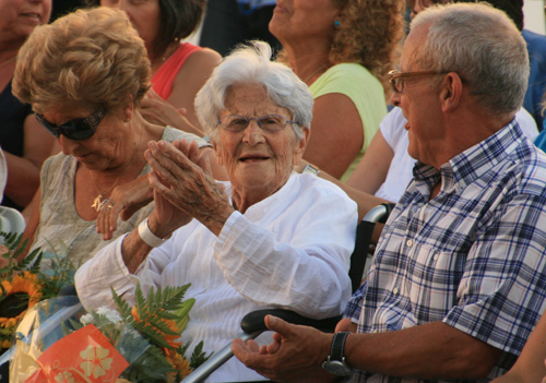 La Vita, al centre, durant la festa d'homenatge que li van fer l'estiu passat.