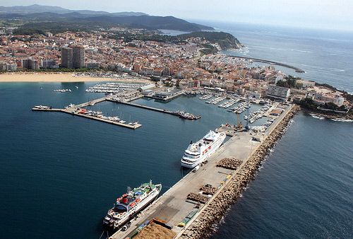 Vista aèria del port de Palamós.