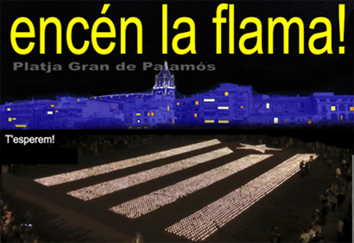 Convocatòria de l'acte de l'ANC a Palamós.