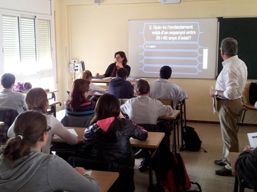 Classes de gestió de patrimoni a l'escola Vedruna Palamós.