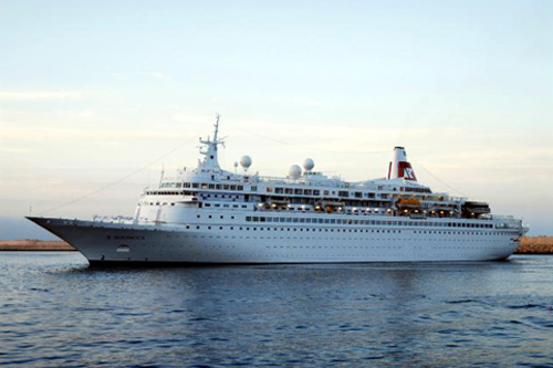 El vaixell Boudicca fa escala a Palamós, demà dissabte.