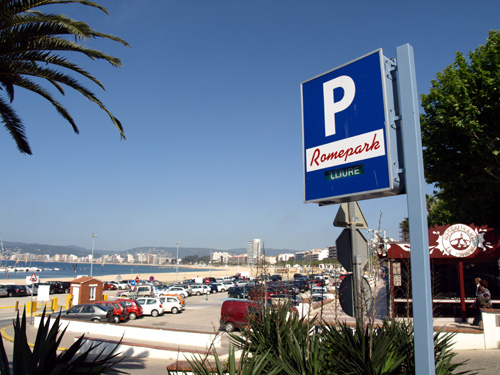 Romepark explota, entre d'altres, l'aparcament que hi ha a la Platja Gran.