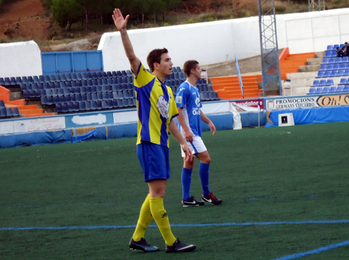 Ritxi Mercader, protagonista en els darrers partits del Palamós CF.