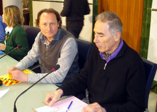 Dani Reixach i Miquel Gubert, del grup d'ERC a Palamós.