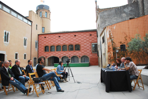 Presentació d’Interludi, el Festival de Música de Calonge, aquest matí.