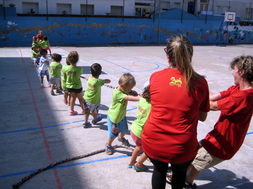 Una activitat del Casal d'Estiu municipal de Palamós.
