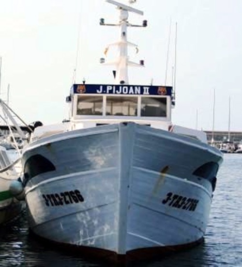 El J.Pijoan II és un pesquer d'arrossegament amb base a Palamós.