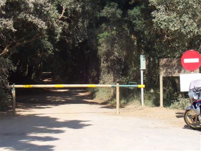 Imatge d'arxiu de la tanca del camí de cala Estreta.