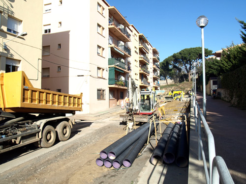 Obres del projecte 'Palamós millora', en una imatge d'arxiu.
